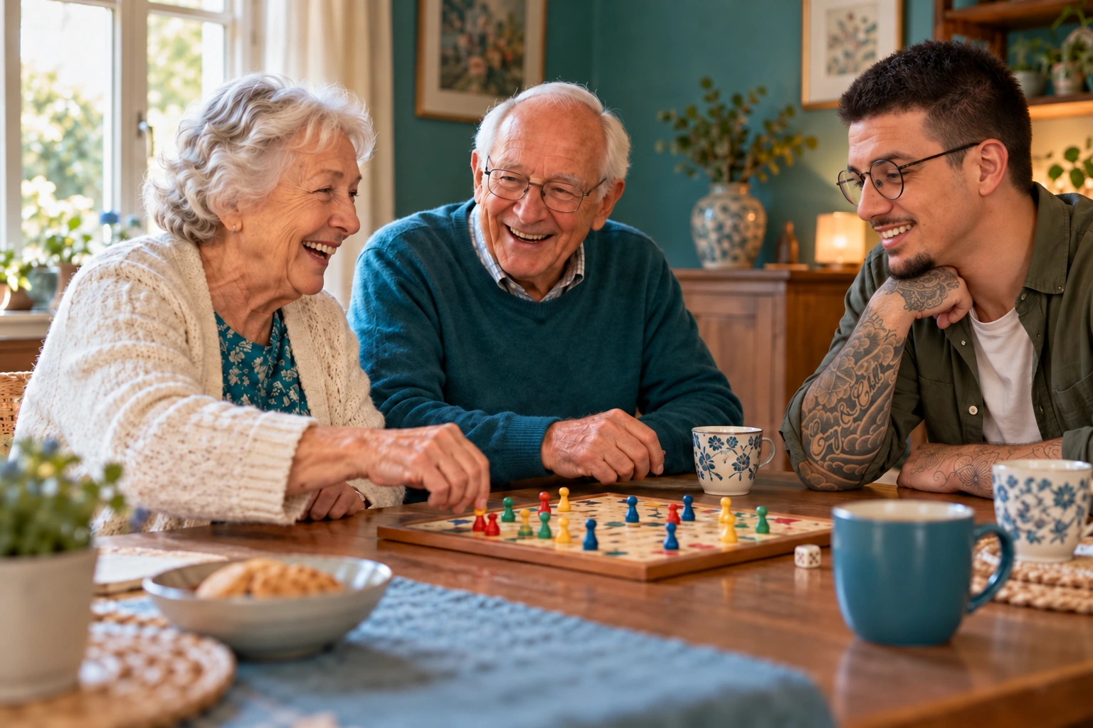 Un moment convivial autour d’un jeu