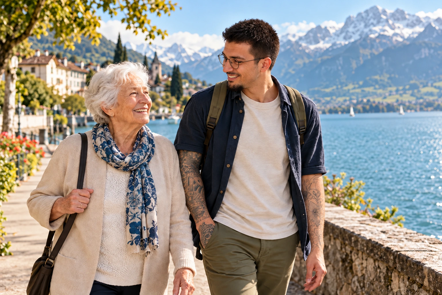 Une promenade au bord du lac, accompagnée et à son rythme